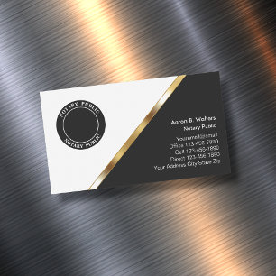 Notary Public Affärskort Magnets Magnetiska Visitkort