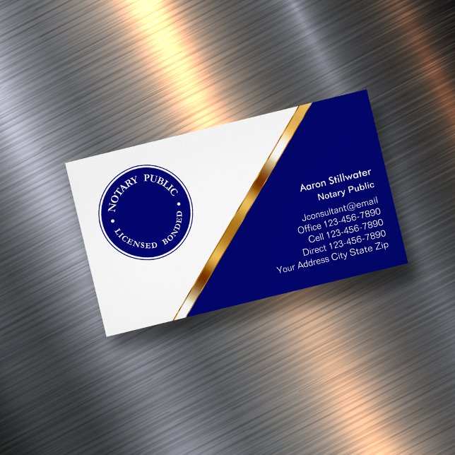 Notary Public Affärskort Magnets Visitkortmagnet (Skapare uppladdad)