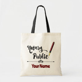 Notary Public Burgundy Bläck Pen Customized Namn Tygkasse