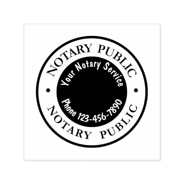 Notary Public Business Logotyp Template Självfärgande Stämpel (Design)