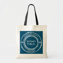 Notary Public Disted Seal Customized Tygkasse