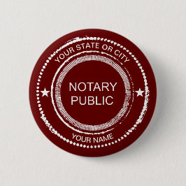 Notary Public Distress Seal City Namn Customized Knapp