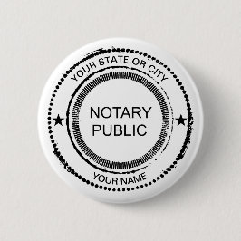 Notary Public Distress Seal City Namn Customized Knapp