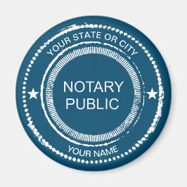 Notary Public Distress Seal City Namn Customized Magnet