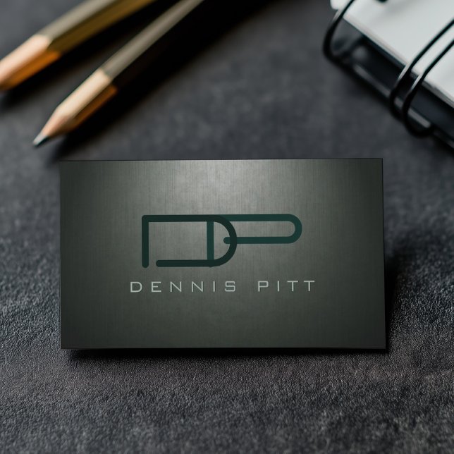 Notary Public Grått Anpassningsbar Monogram Loan S Visitkort (Perfect for business)