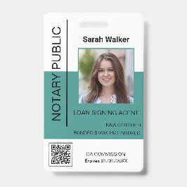 Notary Public ID-arbetares dammiga turkos