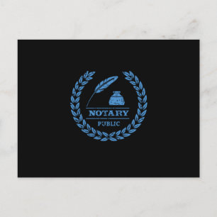 Notary Public Legal Advyer Attorney Notary Gift Vykort