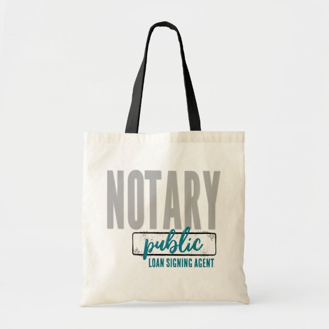 Notary Public Loan Signing Agent Customized Tygkasse (Framsidan)