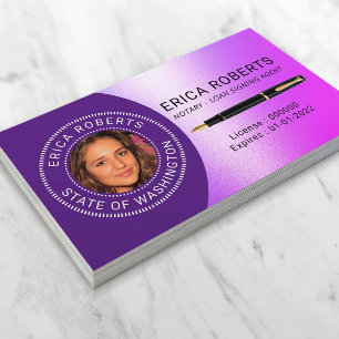 Notary Public Loan Signing Agent Lila Photo Visitkort