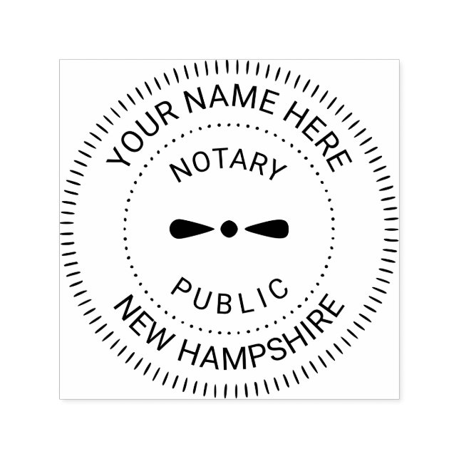 Notary Public New Hampshire Självfärgande Stämpel (Design)