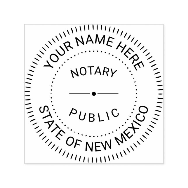 Notary Public New mexico Självfärgande Stämpel (Design)