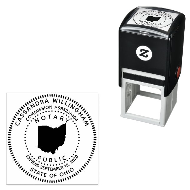 Notary Public Ohio Självfärgande Stämpel (In Situ)