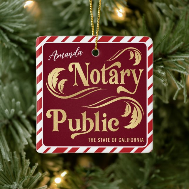 Notary Public Photo jul Julgransprydnad Keramik (Träd)
