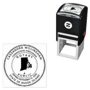 Notary Public Rhode island Självfärgande Stämpel