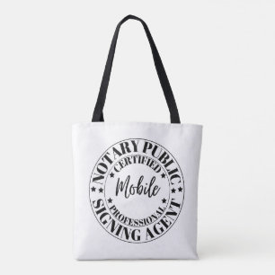Notary Public Sigation Agent Tote Bag Tygkasse
