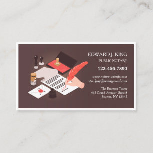 Notary Services-Affärskort Visitkort