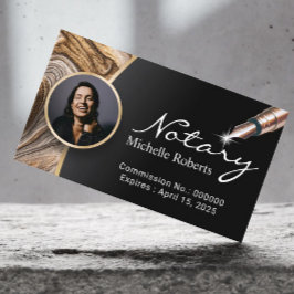 Notary Signing Agent Modern Photo Professionell Visitkort