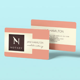 Notary Signing Agent Retro Visitkort