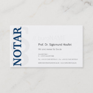 Notary Visitenkarte Visitkort
