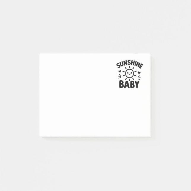 Notas adhesivas con diseño de sol sonriente post-it block (Framsida)