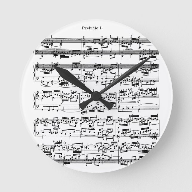 Notblad av Bach Rund Klocka (Framsida)