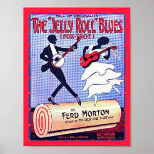 Notblad för vintage för gelérulldeppighet täcker poster