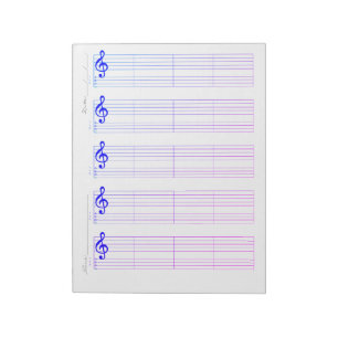 Notblad & Ukulele Tabulaturpapper – Utskrivbar Mal Anteckningsblock