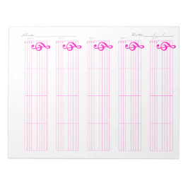 Notblad & Ukulele Tabulaturpapper – Utskrivbar Mal Anteckningsblock