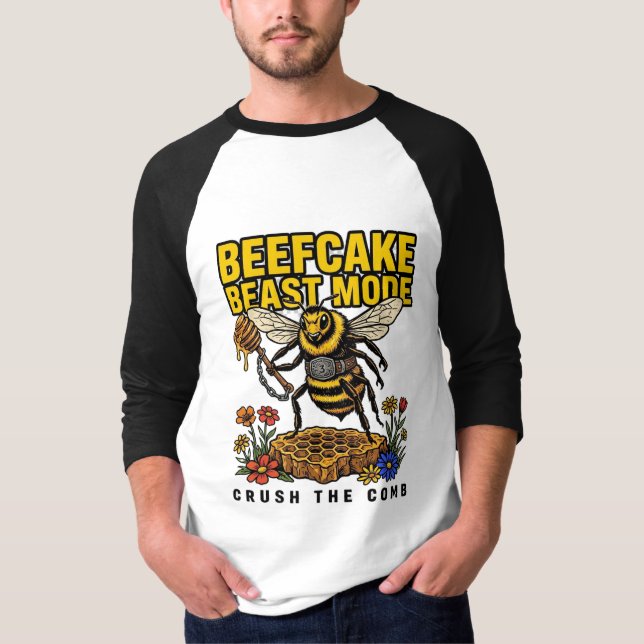 Nötbulle Beast Mode Krossa Kammen T Shirt (Framsida)