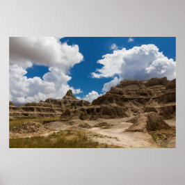 Notch Trail, Badlands nationalpark, South Dakota Poster