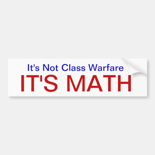 NotClassWarfareMath Bildekal (Framsidan)
