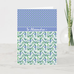 Nötdroppar och Polka dots-födelsedagskort Kort