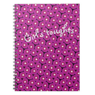 Note bok Jimette Design - Flickans turilla blommor Anteckningsbok
