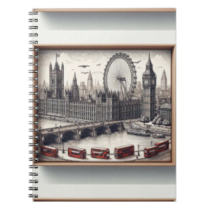 Note bok London bridge Anteckningsbok