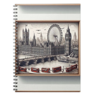 Note bok London bridge Anteckningsbok