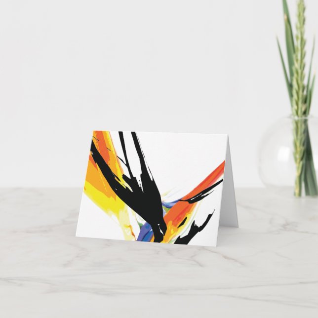 Note Card_Bird of Paradise art Kort (Framsida)