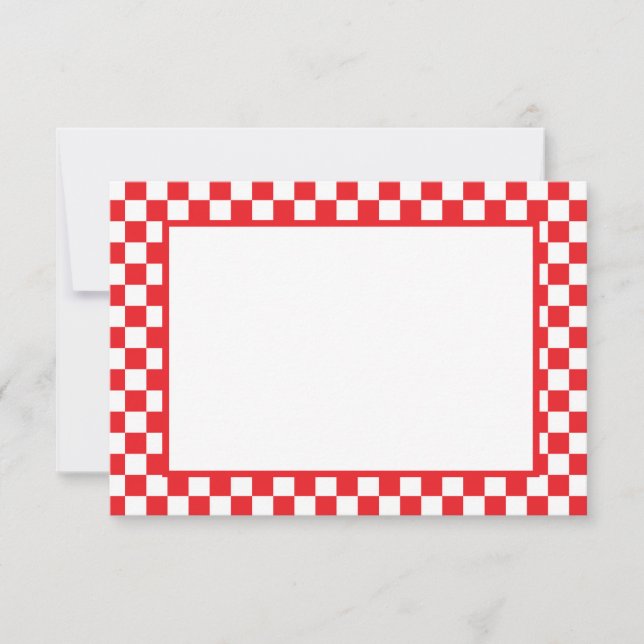 Note Card-Checkers Anteckningskort (Framsida)