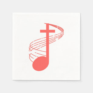 Note Kor Clef Church Choir Choral Music Chorus G Pappersservett