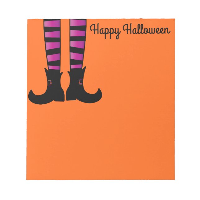 Note Pad-Halloween Witch Anteckningsblock (Framsida)