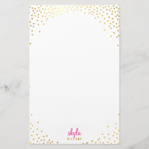 NOTE PAPPER glamoral guld foil conetti