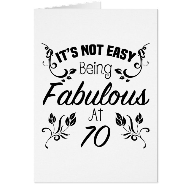 NotEasy70a Hälsningskort (Framsidan)