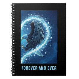 Notebook Bald Eagle Heart Love 2 Anteckningsbok