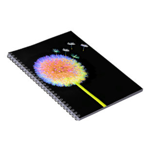 Notebook Dandelion Seeds Neon Anteckningsbok