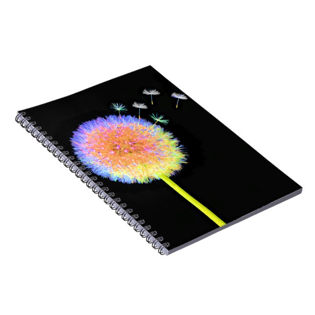 Notebook Dandelion Seeds Neon Anteckningsbok (Högra Sidan)