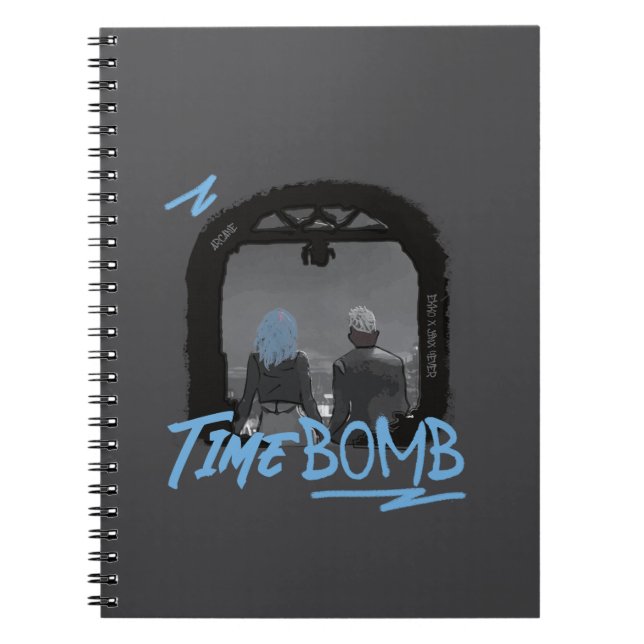 Notebook | Ekko x Jinx | TimeBomb | Arcane Anteckningsbok (Framsidan)
