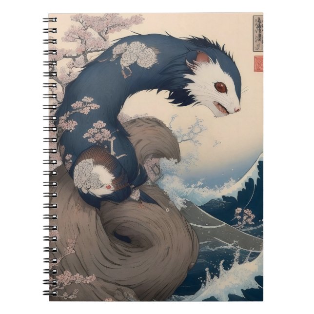 Notebook - Ferret - Japan Anteckningsbok (Framsidan)