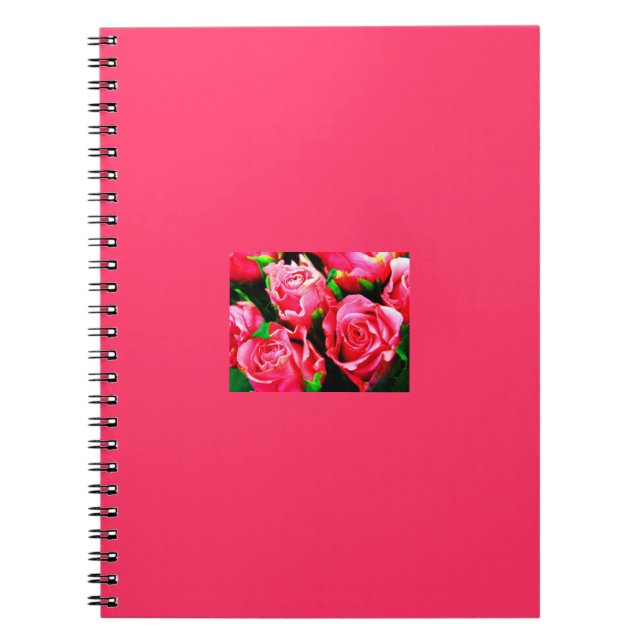 Notebook-Flowers-2 Anteckningsbok Med Spiral (Framsidan)