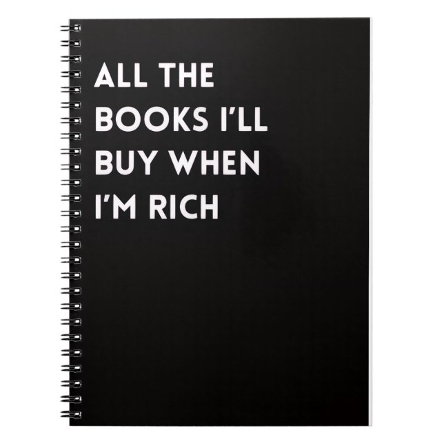 Notebook for Booklovers Anteckningsbok (Framsidan)