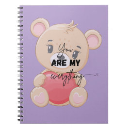 Notebook | lovers gifts | gifts idea | bear design anteckningsbok