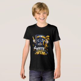 Notebook Ninja | Söt skrivande maskot för skolan T Shirt